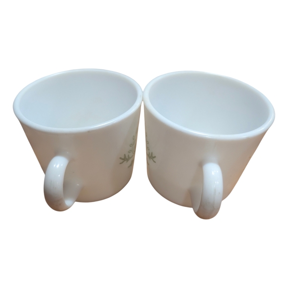 Corningware Cream Mugs with Floral Design - Picture 3 of 5